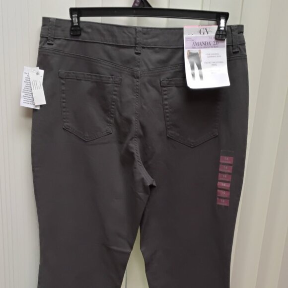 Gloria Vanderbilt 14Reg Slim Leg Gray Jeans - Picture 2 of 4